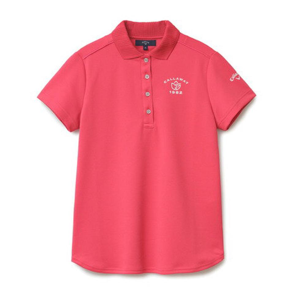 キャロウェイ(CALLAWAY)(レディース) ゴルフウェア 吸汗速乾 UVカット 高通気で涼しい 吸汗速乾 高通気カノコ 半袖ポロシャツ C22134200
