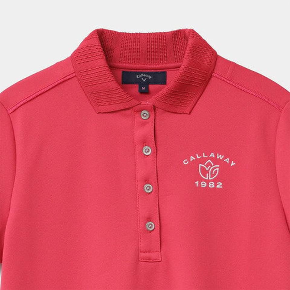 キャロウェイ(CALLAWAY)(レディース) ゴルフウェア 吸汗速乾 UVカット 高通気で涼しい 吸汗速乾 高通気カノコ 半袖ポロシャツ C22134200