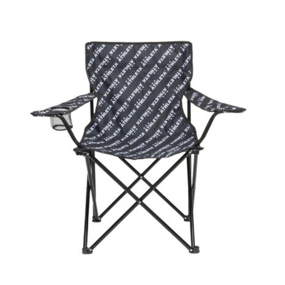 アスレタ（ATHLETA）（メンズ、レディース）スポーツ観戦 椅子 チェア アームチェア 折りたたみ 5290 BLK サッカー 運動会 レジャー
