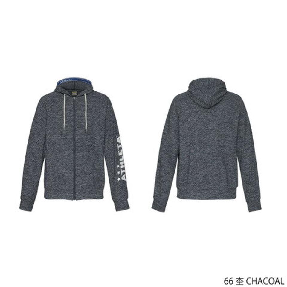 アスレタ（ATHLETA）（メンズ）カラー杢スウェットZIPパーカー 3359 CGRY スポーツウェア 速乾