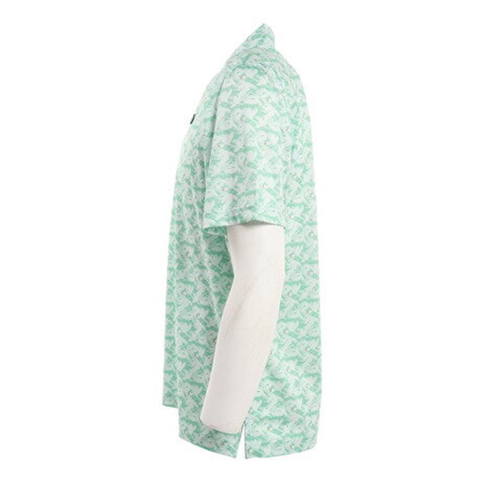 フィドラ(FIDRA) ゴルフウェア バードプリント 半袖ポロシャツ FD5MTG15 GRN (メンズ)