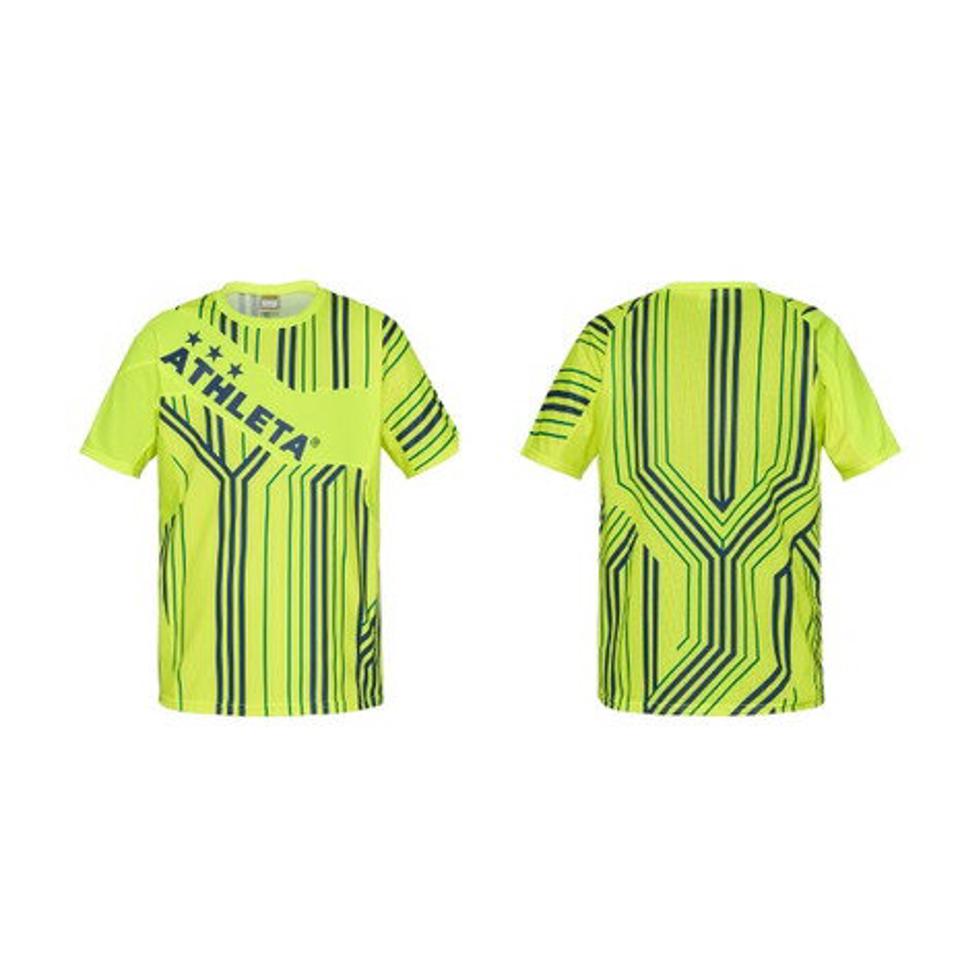 【10%OFFクーポン 対象ウェア2点以上購入で 5/5まで】アスレタ(ATHLETA) サッカー フットサルウェア グラフィックプラシャツ 2S 2368 YEL (メンズ)