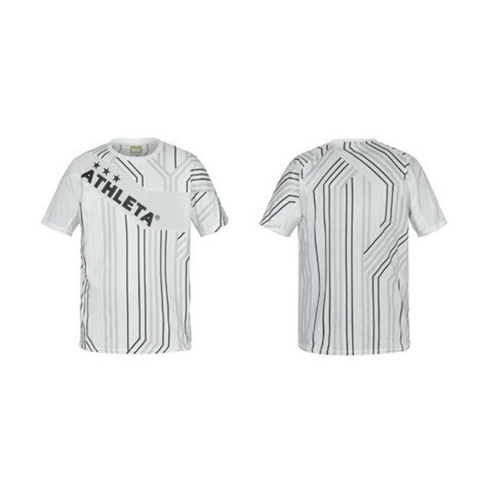 【10%OFFクーポン 対象ウェア2点以上購入で 5/5まで】アスレタ(ATHLETA) サッカー フットサルウェア グラフィックプラシャツ 2S 2368 WHT (メンズ)