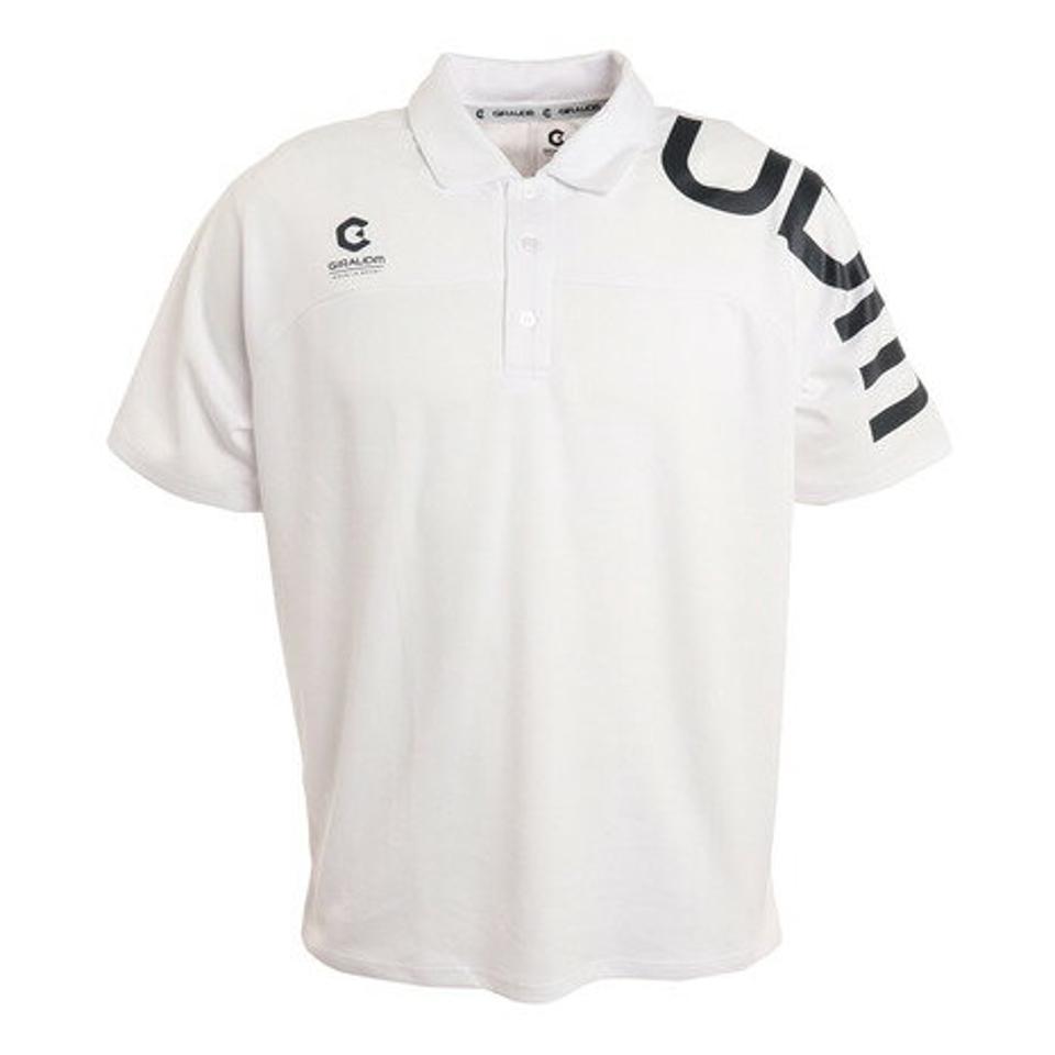ジローム(GIRAUDM)(メンズ) ドライ 接触冷感 ドライプラスクール メッシュプリント ポロシャツ CT2S3349-TR863-DGSD