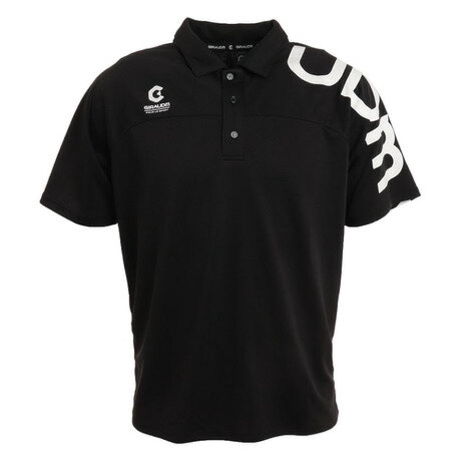 ジローム(GIRAUDM) ドライプラスクール メッシュプリントポロシャツ CT2S3349-TR863-DGSD BLK (メンズ)