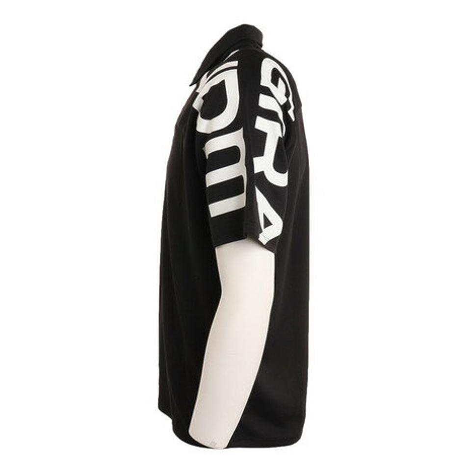 ジローム(GIRAUDM) ドライプラスクール メッシュプリントポロシャツ CT2S3349-TR863-DGSD BLK (メンズ)