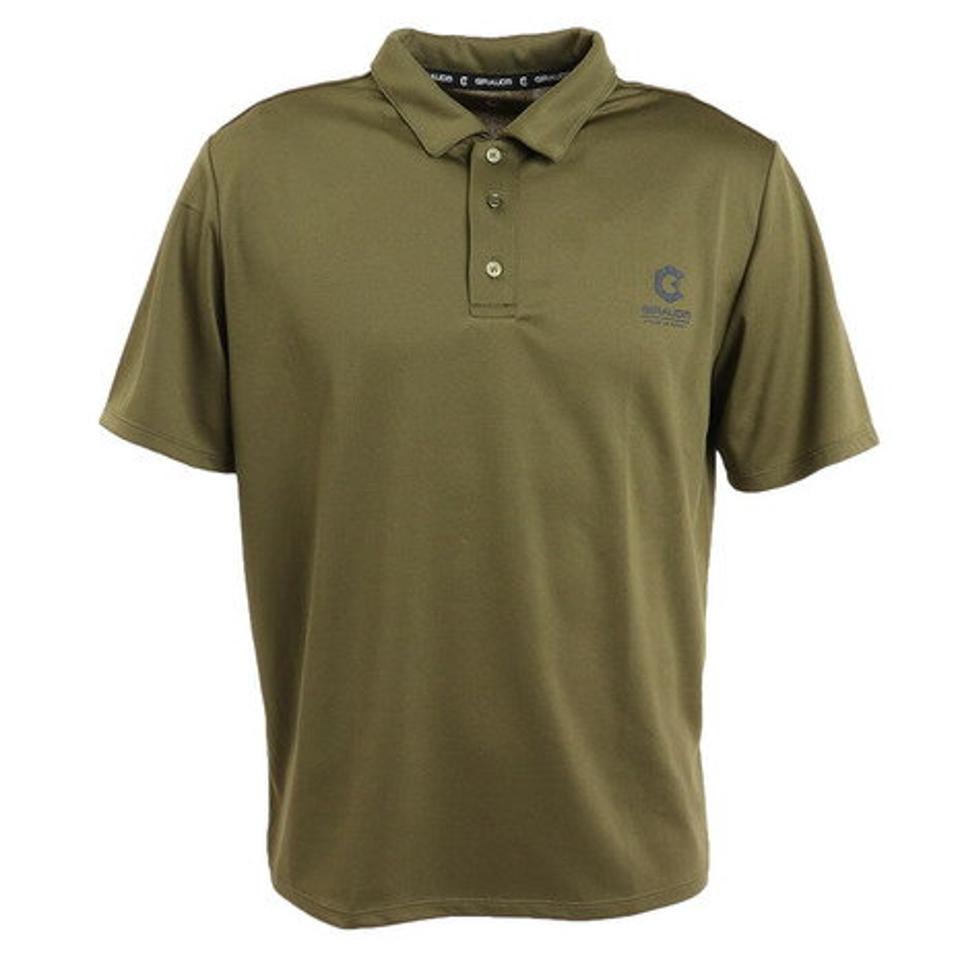 ジローム(GIRAUDM) ドライプラスクール メッシュプリントポロシャツ CT2S3348-TR863-DGSD OLIVE (メンズ)