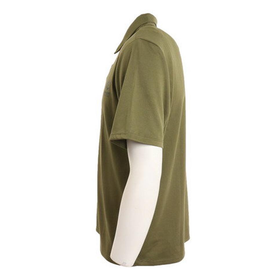 ジローム(GIRAUDM) ドライプラスクール メッシュプリントポロシャツ CT2S3348-TR863-DGSD OLIVE (メンズ)