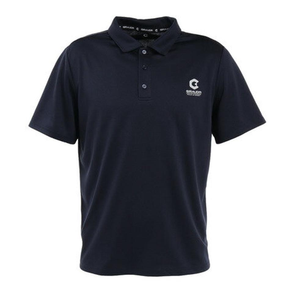 ジローム(GIRAUDM) ドライプラスクール メッシュプリントポロシャツ CT2S3348-TR863-DGSD NVY (メンズ)