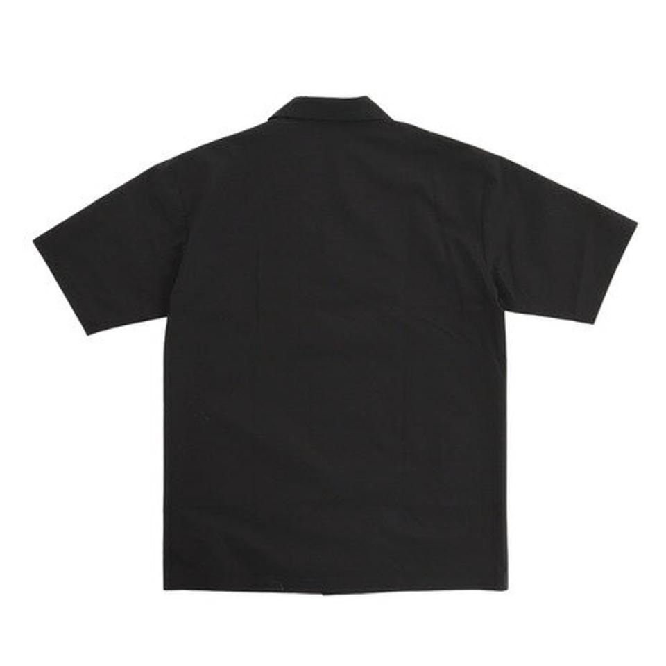 ルコック スポルティフ(le coq sportif)(メンズ)半袖シャツ メンズ SOLOドライタッチ オープンシャツ QMMTJA65XB BK
