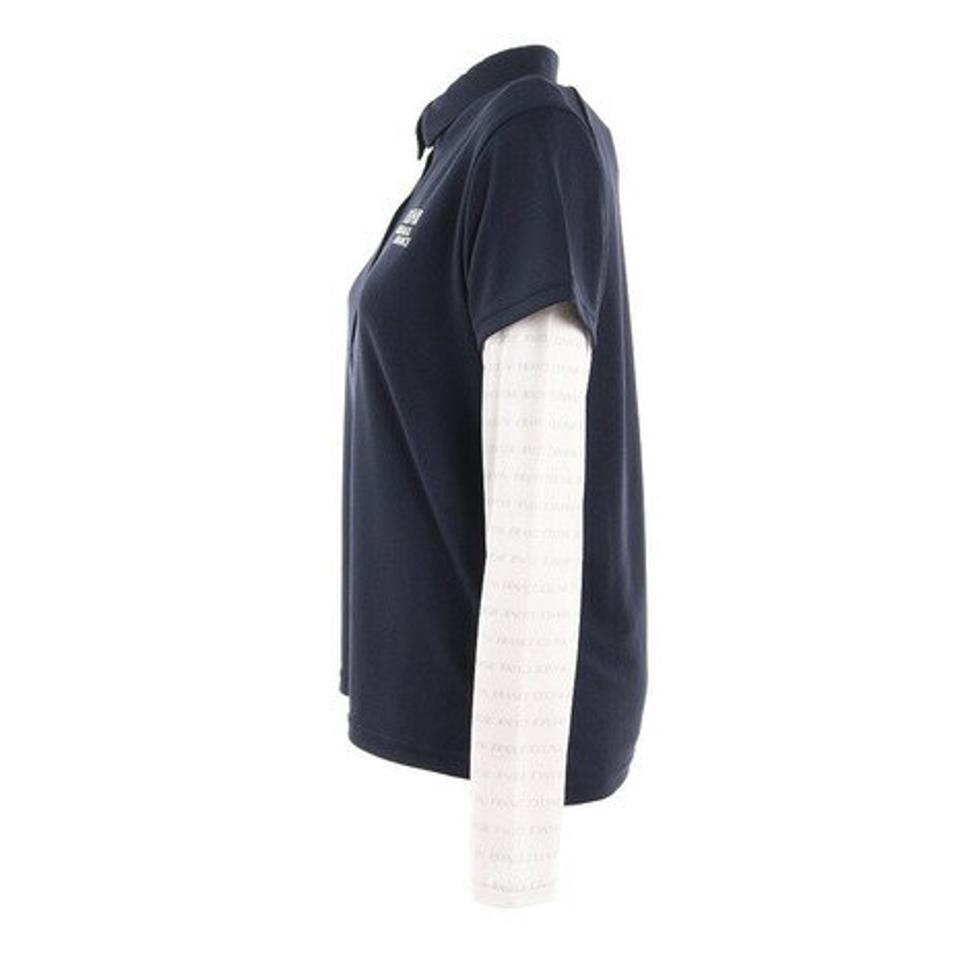 クランク(CLUNK)(レディース)ゴルフウェア アンダーセット ハイネックポロシャツ CL5MUG05 NVY