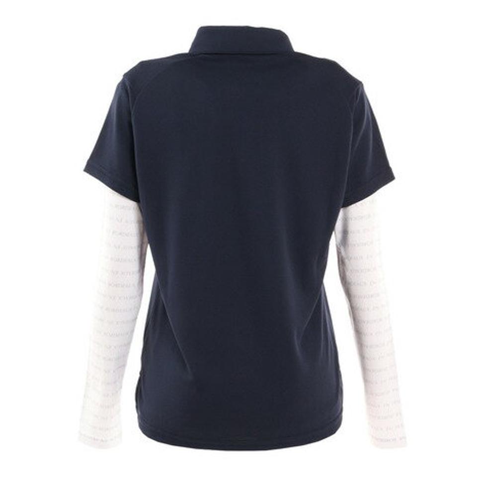 クランク(CLUNK)(レディース)ゴルフウェア アンダーセット ハイネックポロシャツ CL5MUG05 NVY