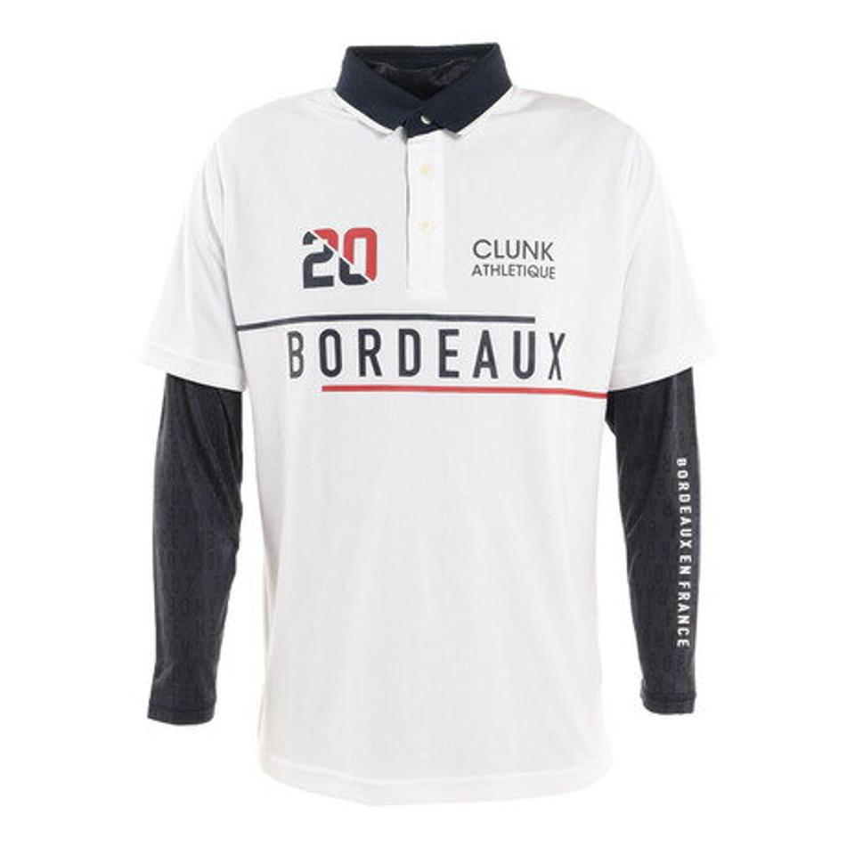 クランク(CLUNK)(メンズ)ゴルフウェア 長袖 吸汗 速乾 アンダーセットポロシャツ CL5MTG06