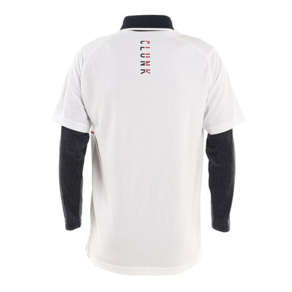 クランク(CLUNK)(メンズ)ゴルフウェア 長袖 吸汗 速乾 アンダーセットポロシャツ CL5MTG06