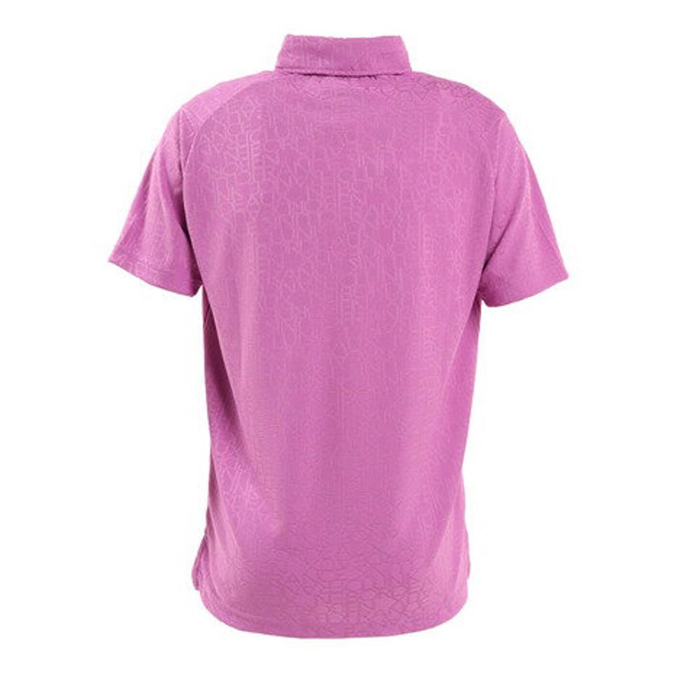 クランク(CLUNK)(メンズ)ゴルフウェア 吸汗 速乾 ジャガード ドライプラス半袖ポロシャツ CL5MTG03