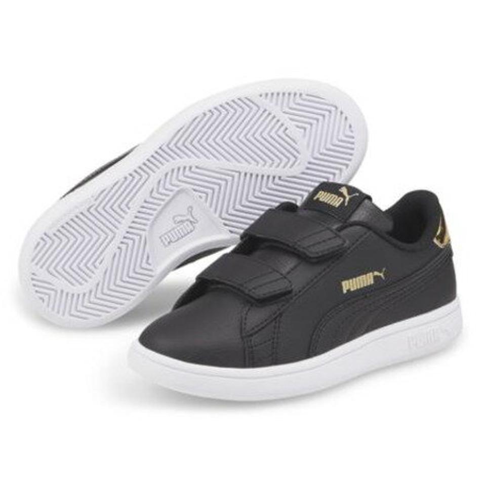 プーマ（PUMA） ジュニアスニーカー ガールズ スポーツシューズ プーマスマッシュV2ミラーメタリックV 38376602 （キッズ）