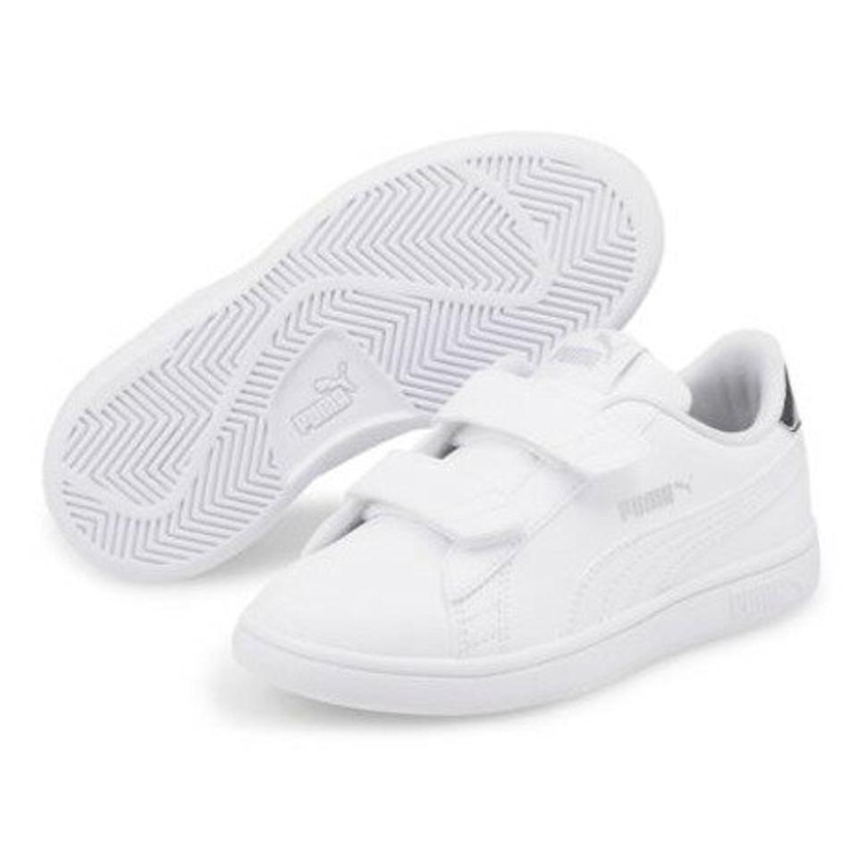 【20%OFFクーポン対象！5/15まで】プーマ（PUMA）（キッズ）ジュニアスニーカー ガールズ スポーツシューズ プーマスマッシュV2ミラーメタリックV 383766