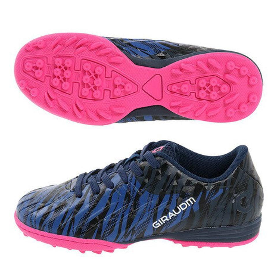 【10%OFFクーポン対象 7/28まで】ジローム（GIRAUDM） ジュニアサッカートレーニングシューズ PROGRES TF ターフグラウンド用 746GM2MS6001NVY （キッズ）