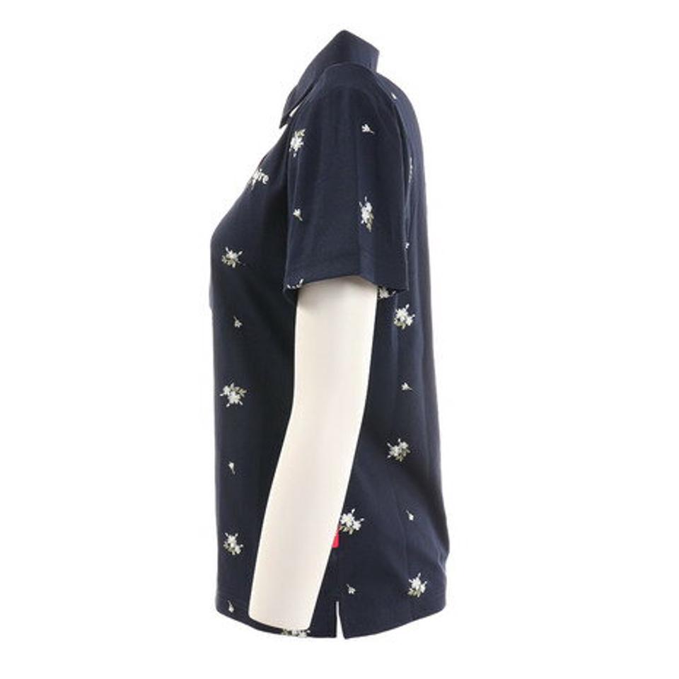 【5点以上で10%OFFクーポン 11日1:59まで】マリ・クレール スポール(marie claire sport) ゴルフウェア 半袖ポロシャツ 712600-NV (レディース)