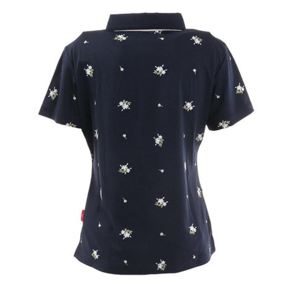 【5点以上で10%OFFクーポン 11日1:59まで】マリ・クレール スポール(marie claire sport) ゴルフウェア 半袖ポロシャツ 712600-NV (レディース)