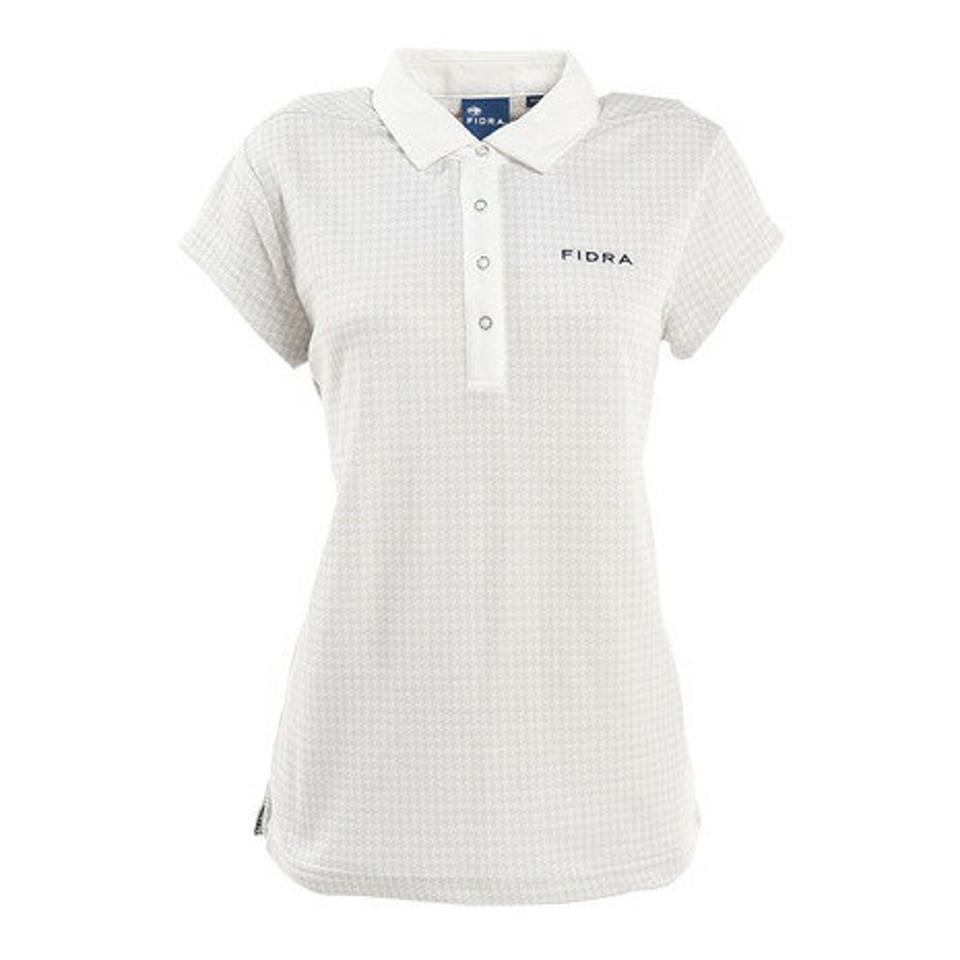 フィドラ(FIDRA)(レディース)ゴルフウェア 半袖 ストレッチ 吸水 速乾 消臭 チドリJQ ポロシャツ FD5MUG10 WHT