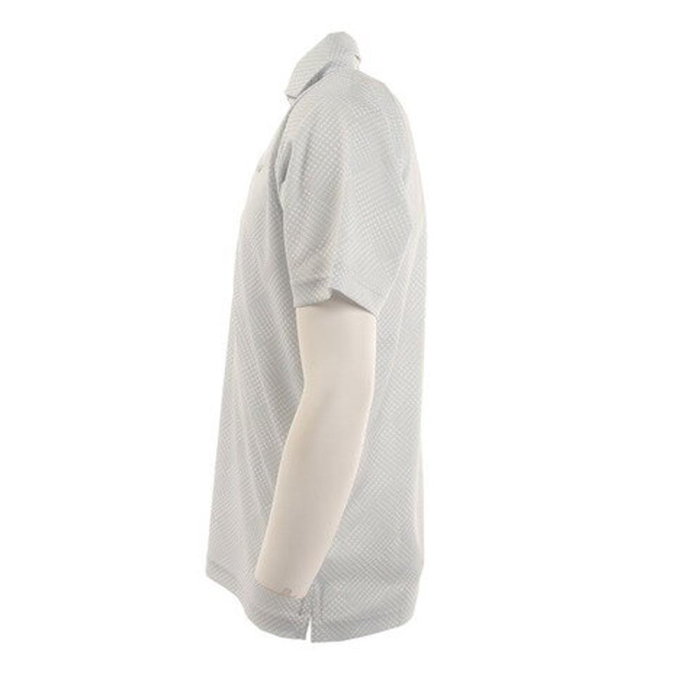 ザ・ワープ・バイ・エネーレ(The Warp By Ennerre) ゴルフウェア ジオメトリック ドライプラス ポロシャツ WG5MTG08 WHT (メンズ)