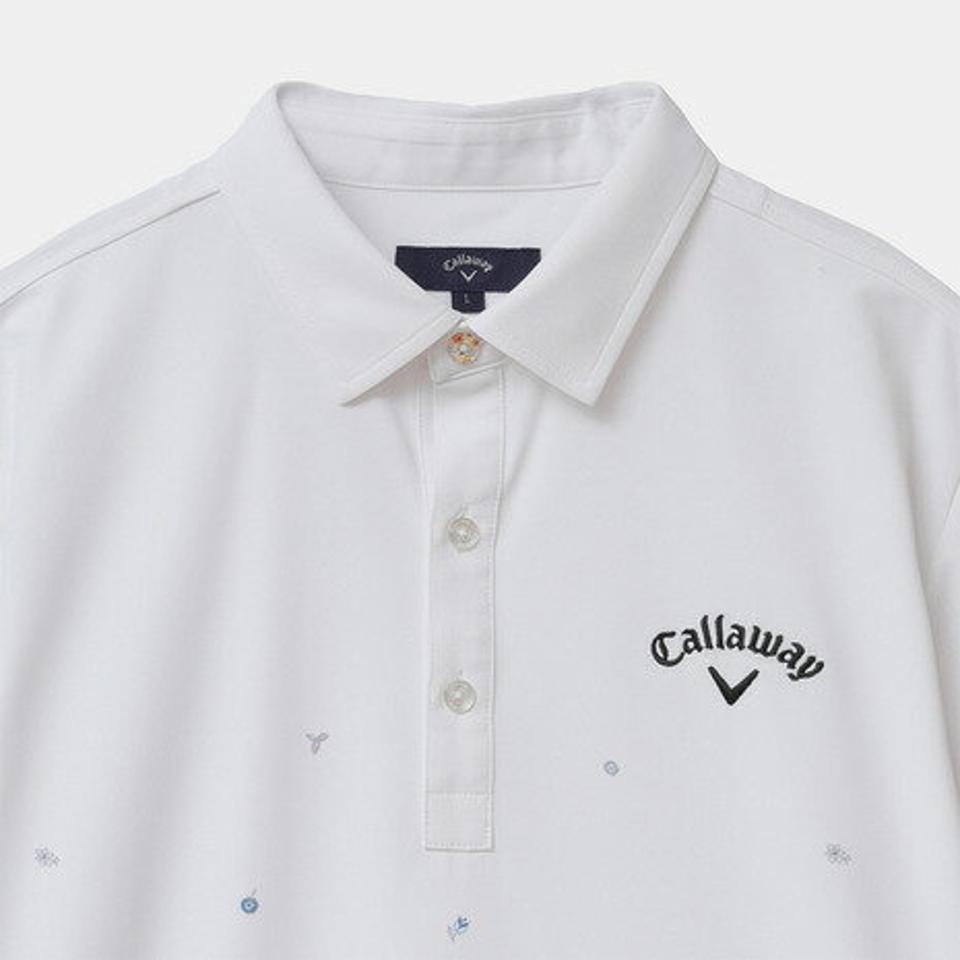 キャロウェイ(CALLAWAY) ゴルフウェア フラワープリントカノコ 半袖シャツ C22134106-1030 (メンズ)