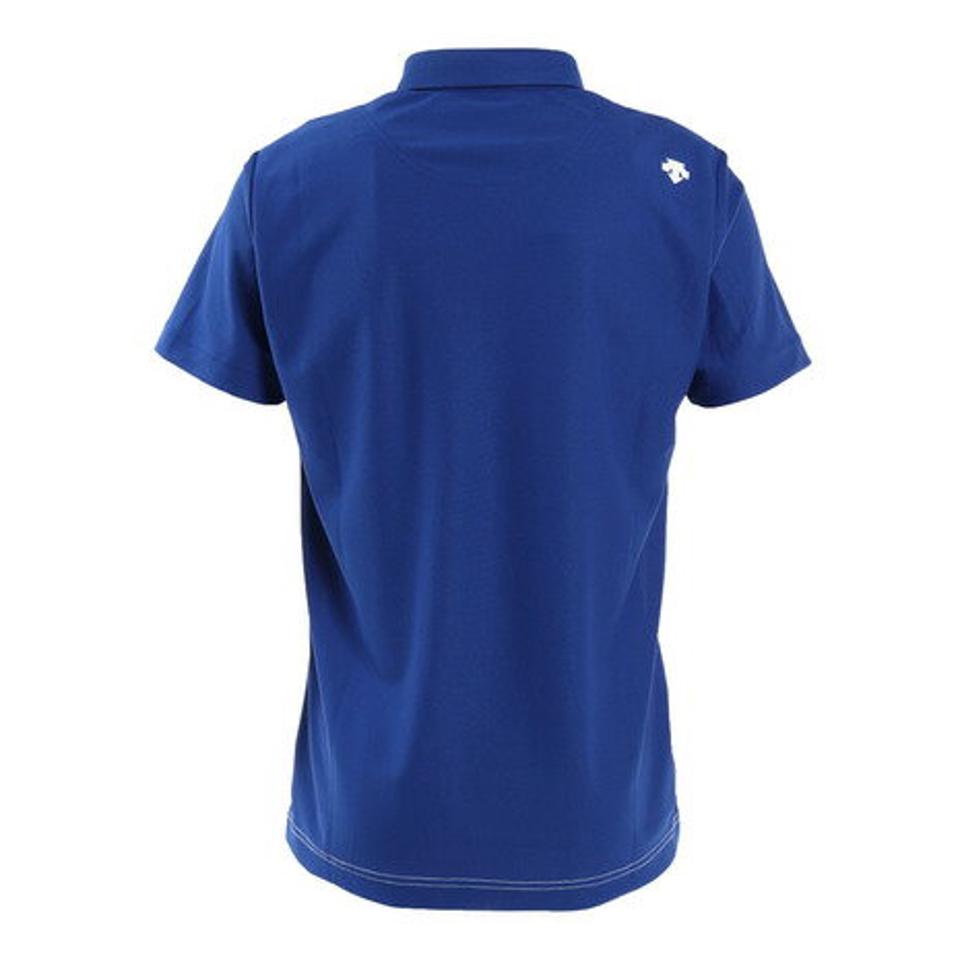 スリクソン(SRIXON)(メンズ) ゴルフウェア 吸汗速乾 UVカット 鹿の子バイアス タイポグラフィープリント 半袖ポロシャツ RGMTJA11