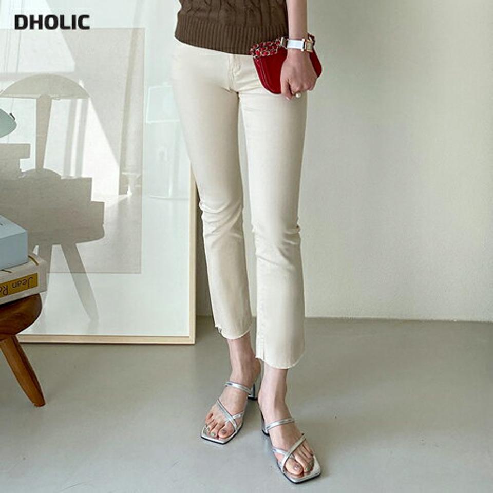 コットン混シークレットゴムフレアパンツ・全3色・t72222 レディース 【pt】パンツ ロング丈 単色 無地 シンプル ベーシック コットン 綿 細身 フレア 春 夏 カジュアル 大人っぽ きれいめ パステル 韓国ファッション ハイホリHIHOLLI