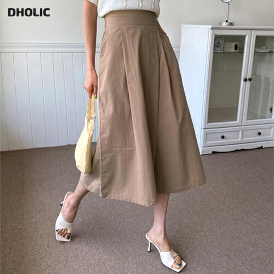 タックフレアパンツ・全2色・b00557 レディース 【pt】韓国ファッション ボトムス ロング ロングパンツ タック フレア パンツ ハイウエスト コットン 綿 タック 無地 シンプル 体型カバー フェミニン カジュアル 春 秋