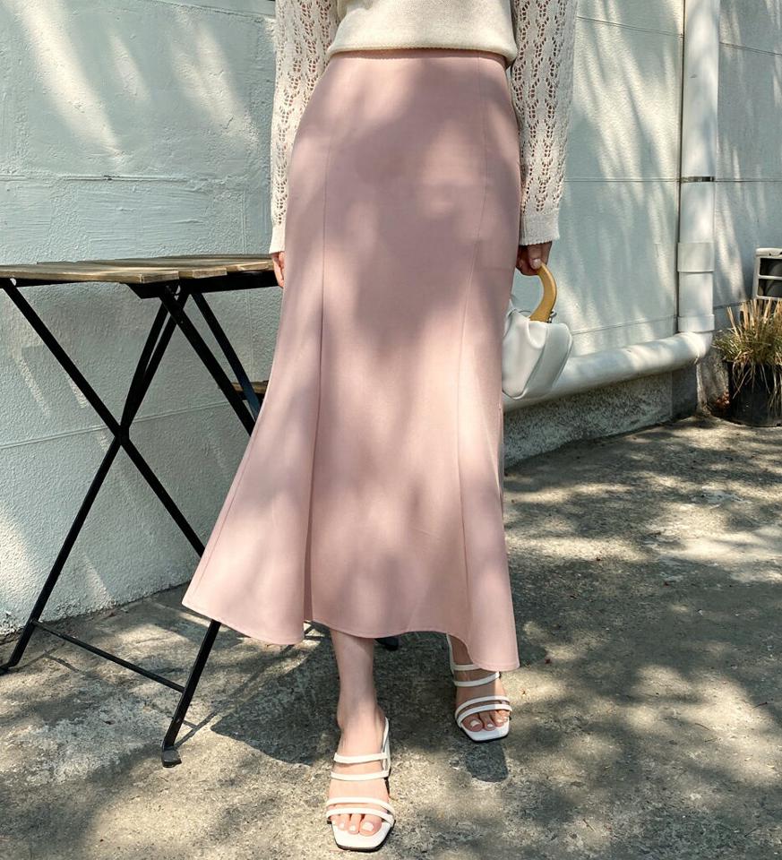 マーメイドスカート・全4色・e00726 レディース 【sk】スカート ロング丈 ロングスカート マーメイド 単色 無地 シンプル フェミニン きれいめ 上品 大人 オフィスカジュアル 春 夏 秋 韓国ファッション
