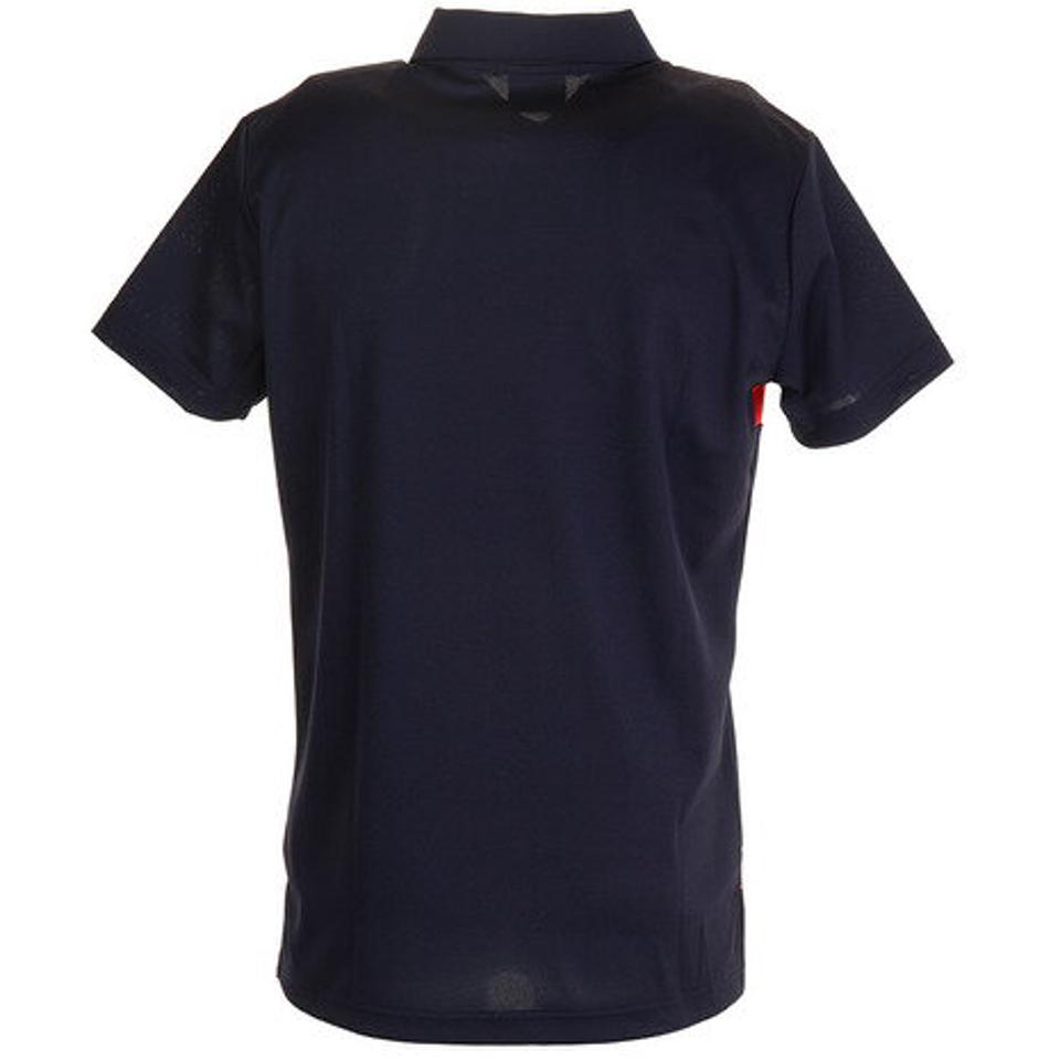 ルコック スポルティフ(Lecoq Sportif) ゴルフウェア 胸ロゴ半袖シャツ QGMPJA56XB-NV00 (メンズ)