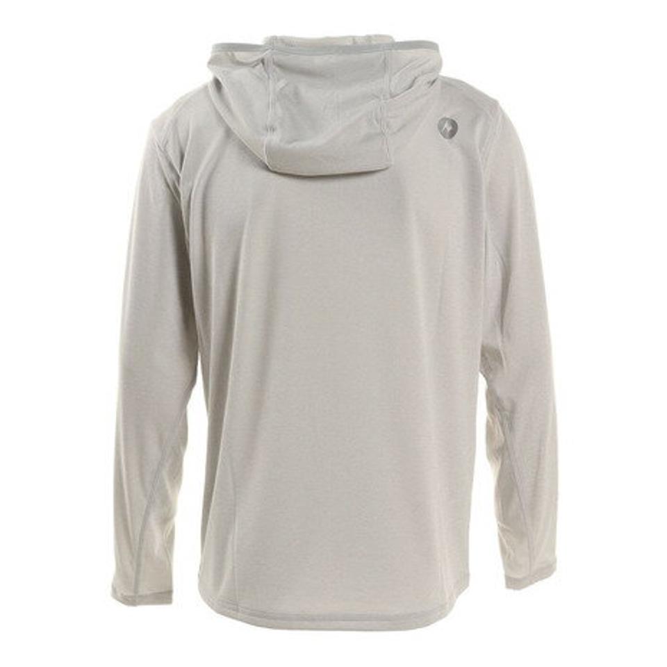 マーモット（Marmot） サンスクリーンライトフーディー ライトグレー TOMRJB65 LGY フルジップパーカー 長袖 カジュアル UVカット 吸水 速乾 上着 （メンズ）