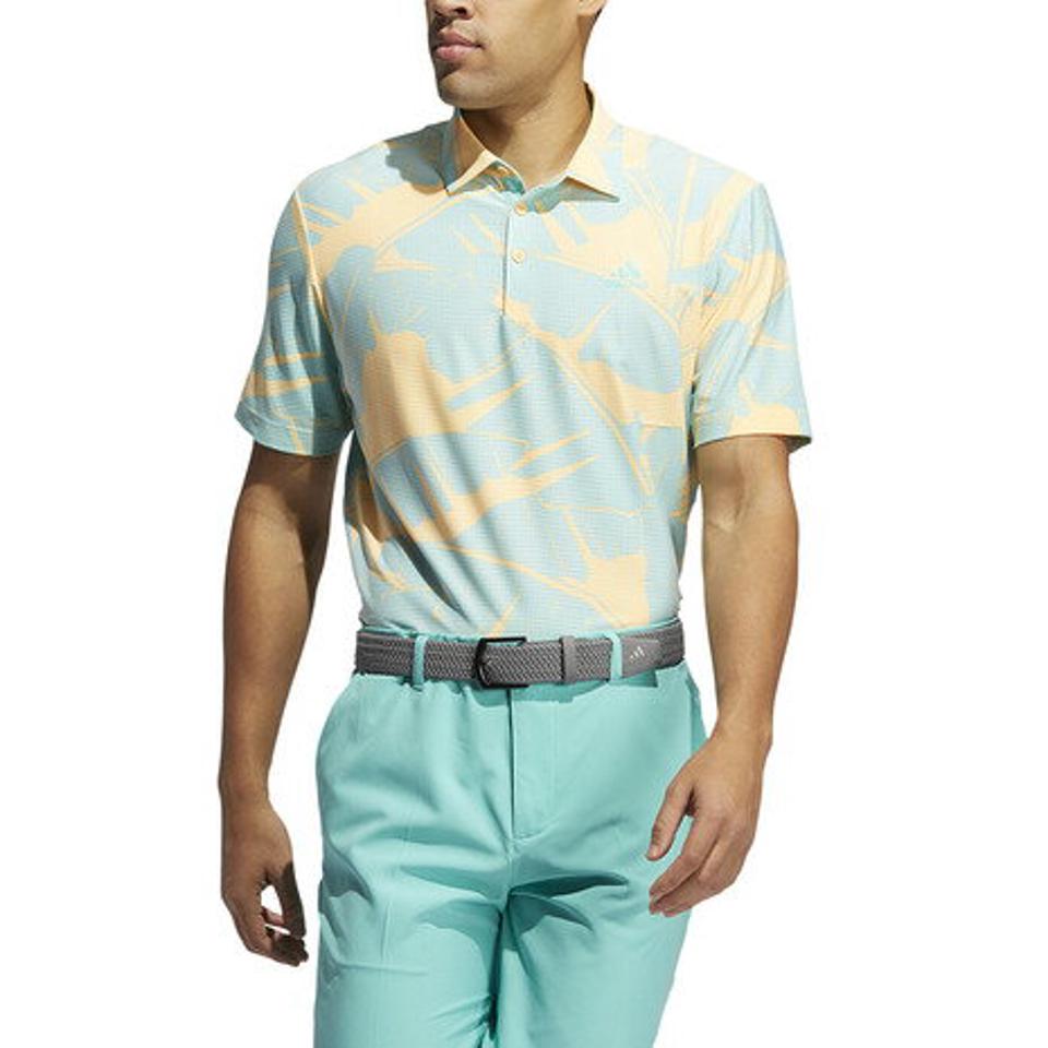 アディダス(adidas) ゴルフウェア ボタニカルプリント 半袖シャツ 22665-GM0249 OG/MI (メンズ)