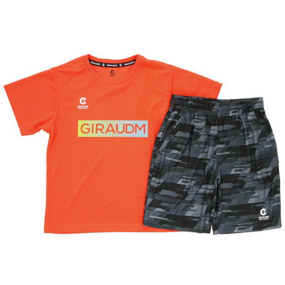 ジローム(GIRAUDM) ドライ 速乾 UVカット 上下セット スーツ 半袖Tシャツ&ショートパンツ 865GM0CD2461 ORG オンライン価格 (キッズ)