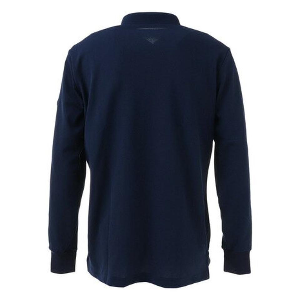 ルコック スポルティフ（Lecoq Sportif） ゴルフウェア ドライ鹿の子ストレッチ長袖シャツ QGMSJB06 NV00 （メンズ）