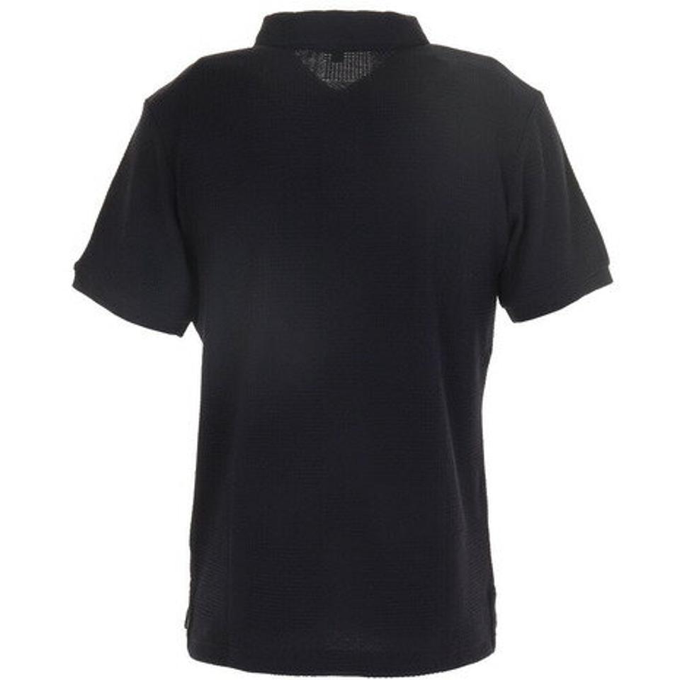 ROSASEN ゴルフウェア ワッフルパイル ストレッチ パッチワーク風ジャガードデザインシャツ 044-23841-098 (メンズ)