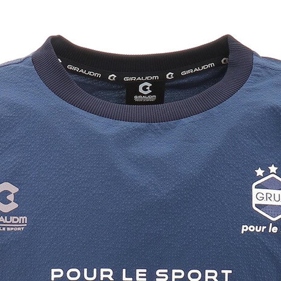 ジローム(GIRAUDM) サッカー ウェア メンズ シアサッカー ハーフ ピステシャツ 741GM0ES9314 NVY (メンズ)
