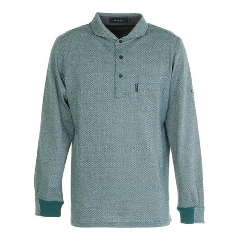 【11/5 24h限定 エントリー＆対象4店舗買い回りで最大P10倍！】エピキュール（epicure）（メンズ）ゴルフウェア 長袖 吸汗 速乾 UVカット TCロングスリーブポロシャツ 151-25910