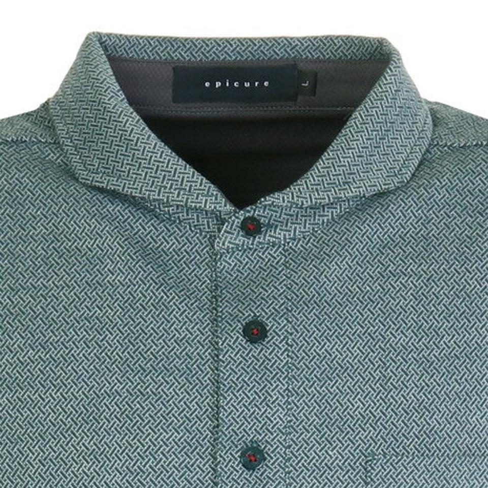 【11/5 24h限定 エントリー＆対象4店舗買い回りで最大P10倍！】エピキュール（epicure）（メンズ）ゴルフウェア 長袖 吸汗 速乾 UVカット TCロングスリーブポロシャツ 151-25910