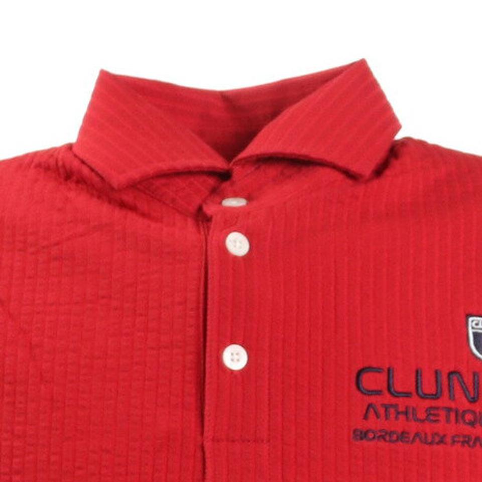クランク(CLUNK) ゴルフ ポロシャツ ストレッチサッカーベーシックポロシャツ CL5KTG12 RED (メンズ)