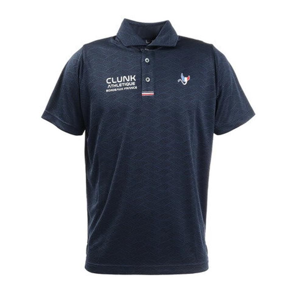 クランク(CLUNK) ゴルフ ポロシャツ ジャガードポロシャツ CL5KTG03 NVY (メンズ)