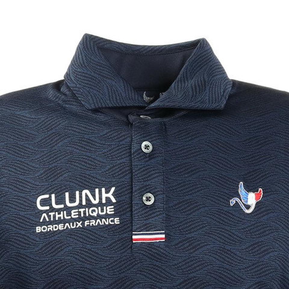 クランク(CLUNK) ゴルフ ポロシャツ ジャガードポロシャツ CL5KTG03 NVY (メンズ)