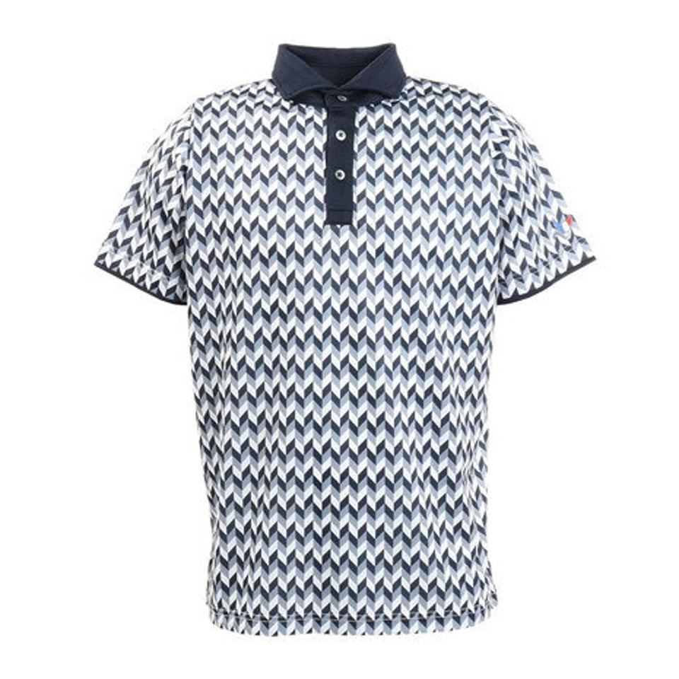 クランク（CLUNK） ゴルフウェア 柄ポロシャツ CL5KTG02 WHT （メンズ）