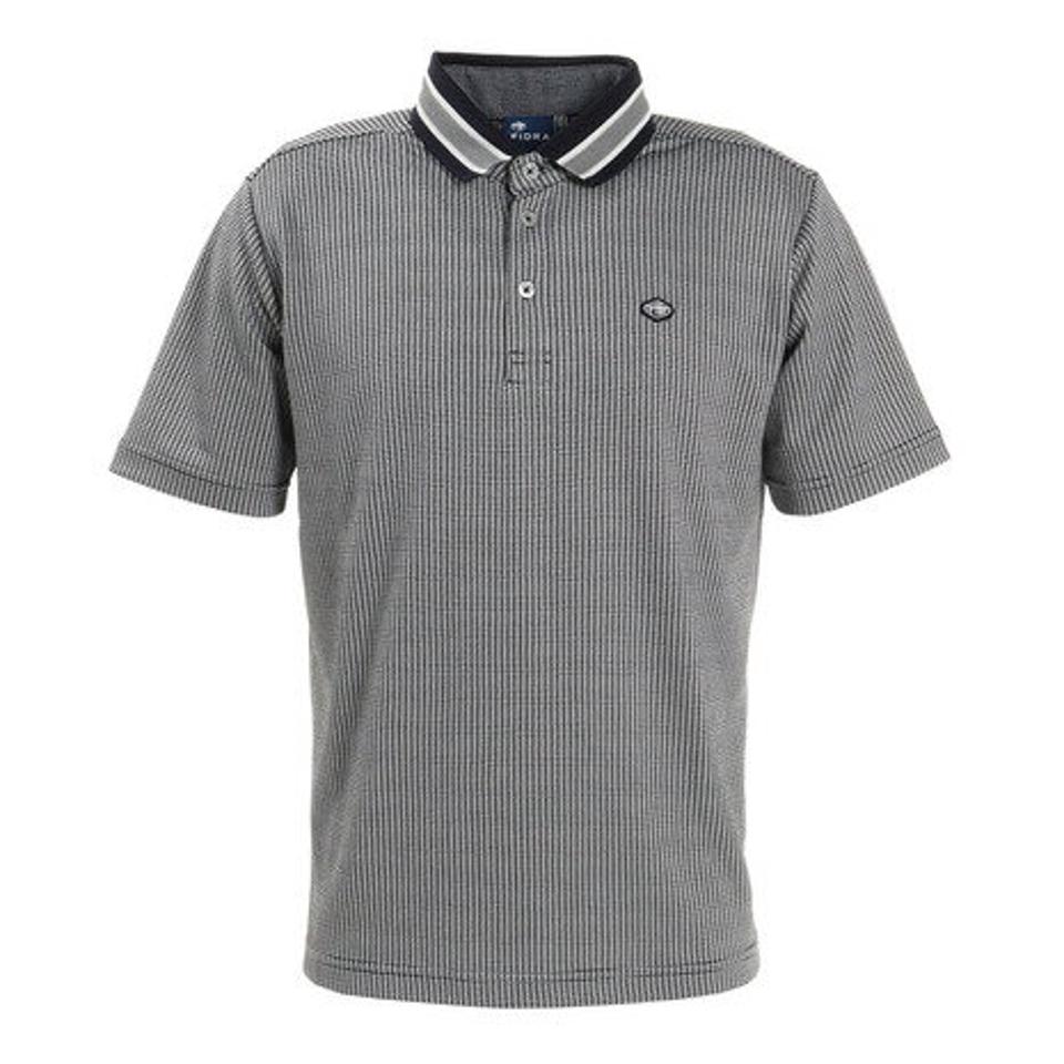 フィドラ(FIDRA)(メンズ)ゴルフウェア 吸水 速乾 クレリック ポロシャツ FD5KTG05 NVY