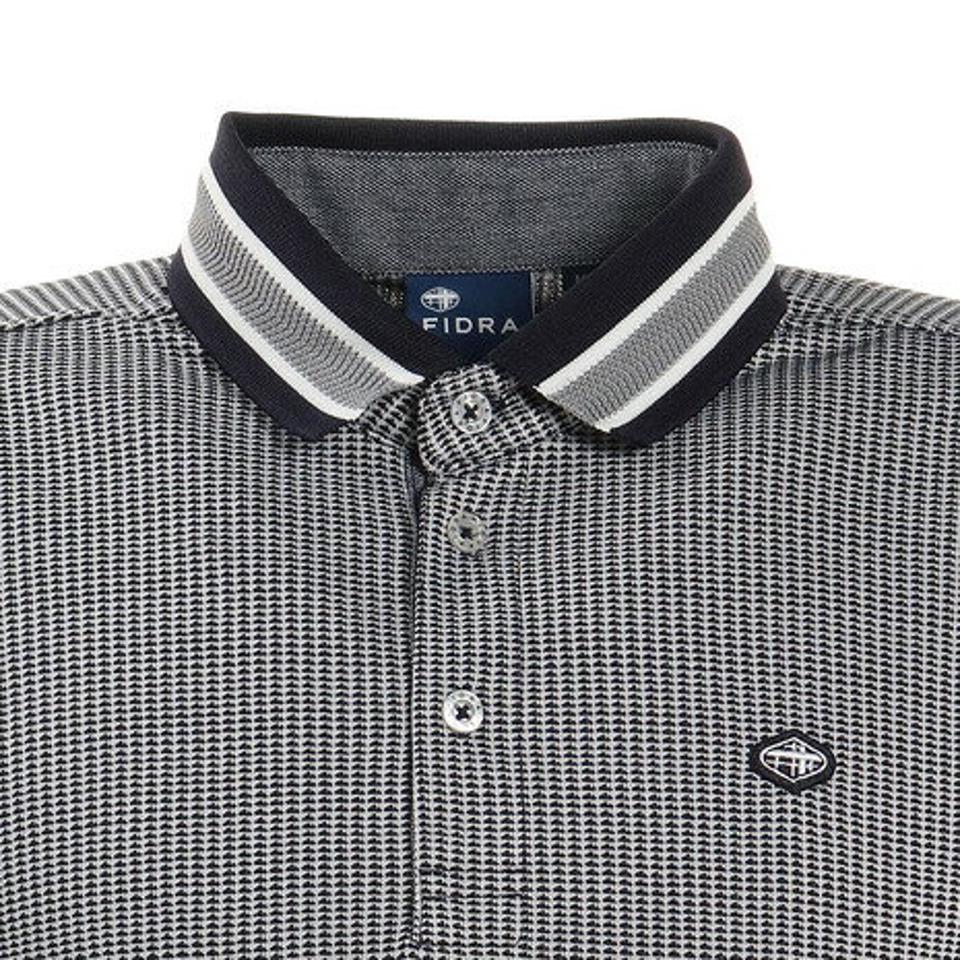 フィドラ(FIDRA)(メンズ)ゴルフウェア 吸水 速乾 クレリック ポロシャツ FD5KTG05 NVY