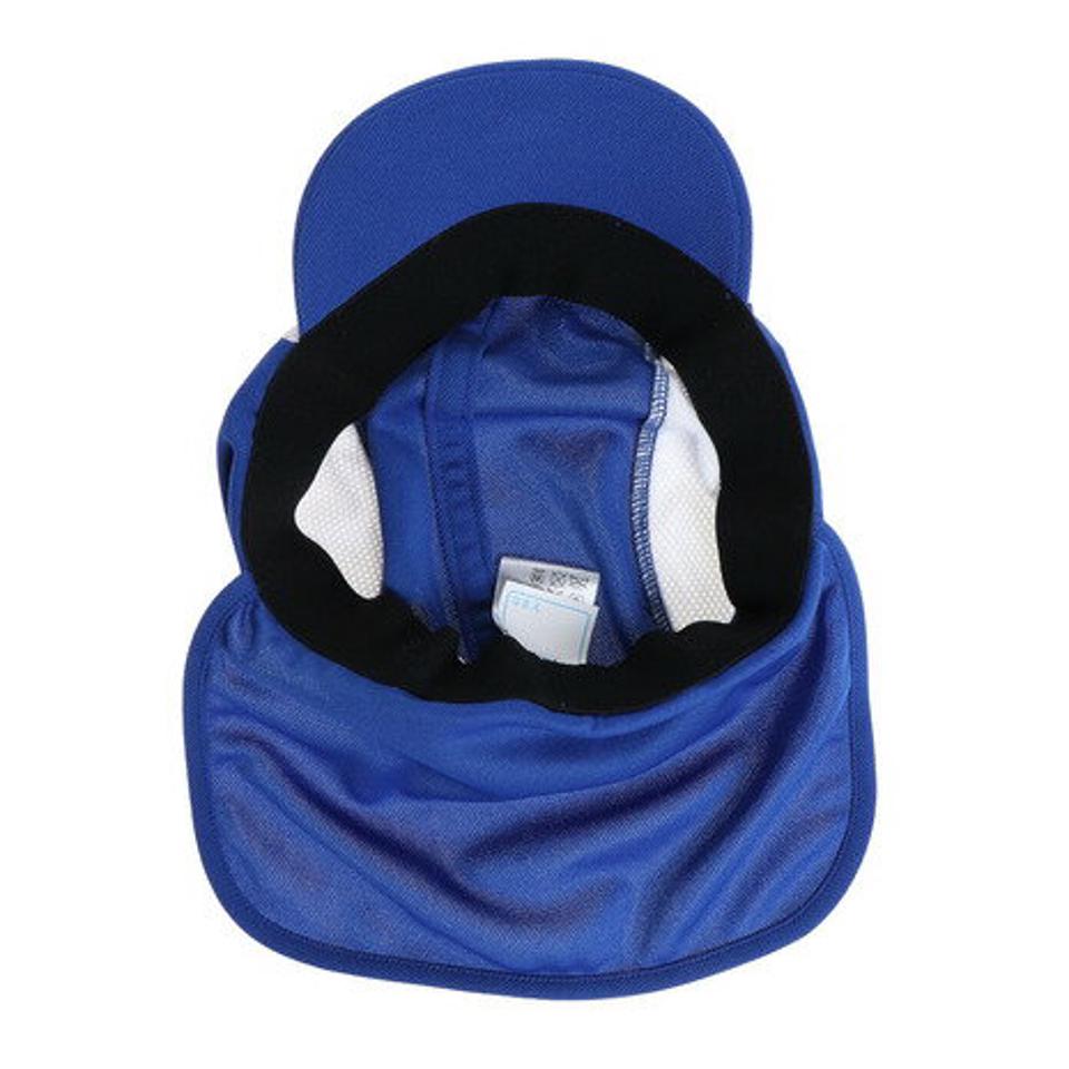 ジローム（GIRAUDM） フットボールキャップ日除け付き 750GM0ST9318 BLU 熱中症対策 帽子 キャップ 吸汗速乾 UPF50+ （キッズ）