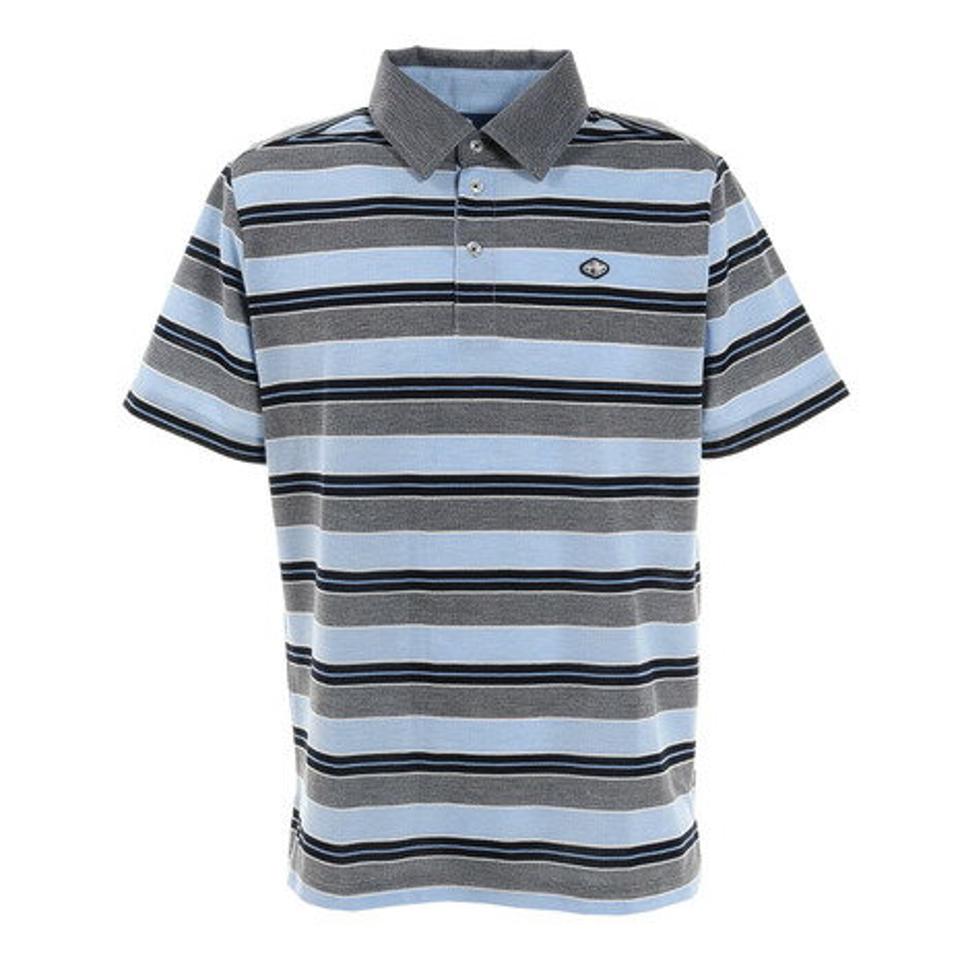 フィドラ(FIDRA) ゴルフ ポロシャツ ストライプ ポロシャツ FD5KTG03 NVY (メンズ)