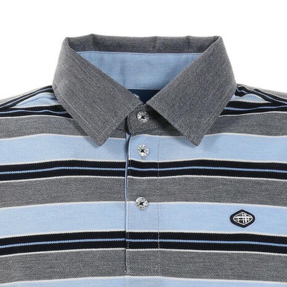 フィドラ(FIDRA) ゴルフ ポロシャツ ストライプ ポロシャツ FD5KTG03 NVY (メンズ)