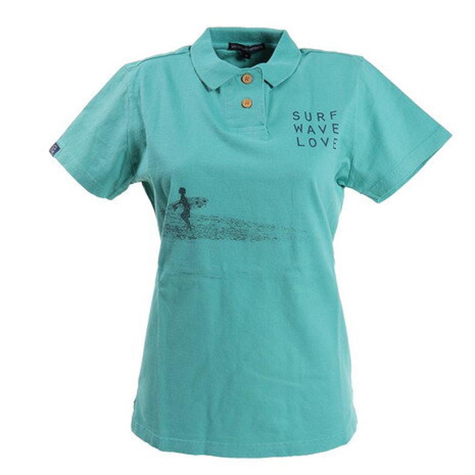 ROSASEN ゴルフウェア ポロシャツ レディース U-SKEコラボ フォトプリント半袖ポロシャツ 045-22446-022 (レディース)